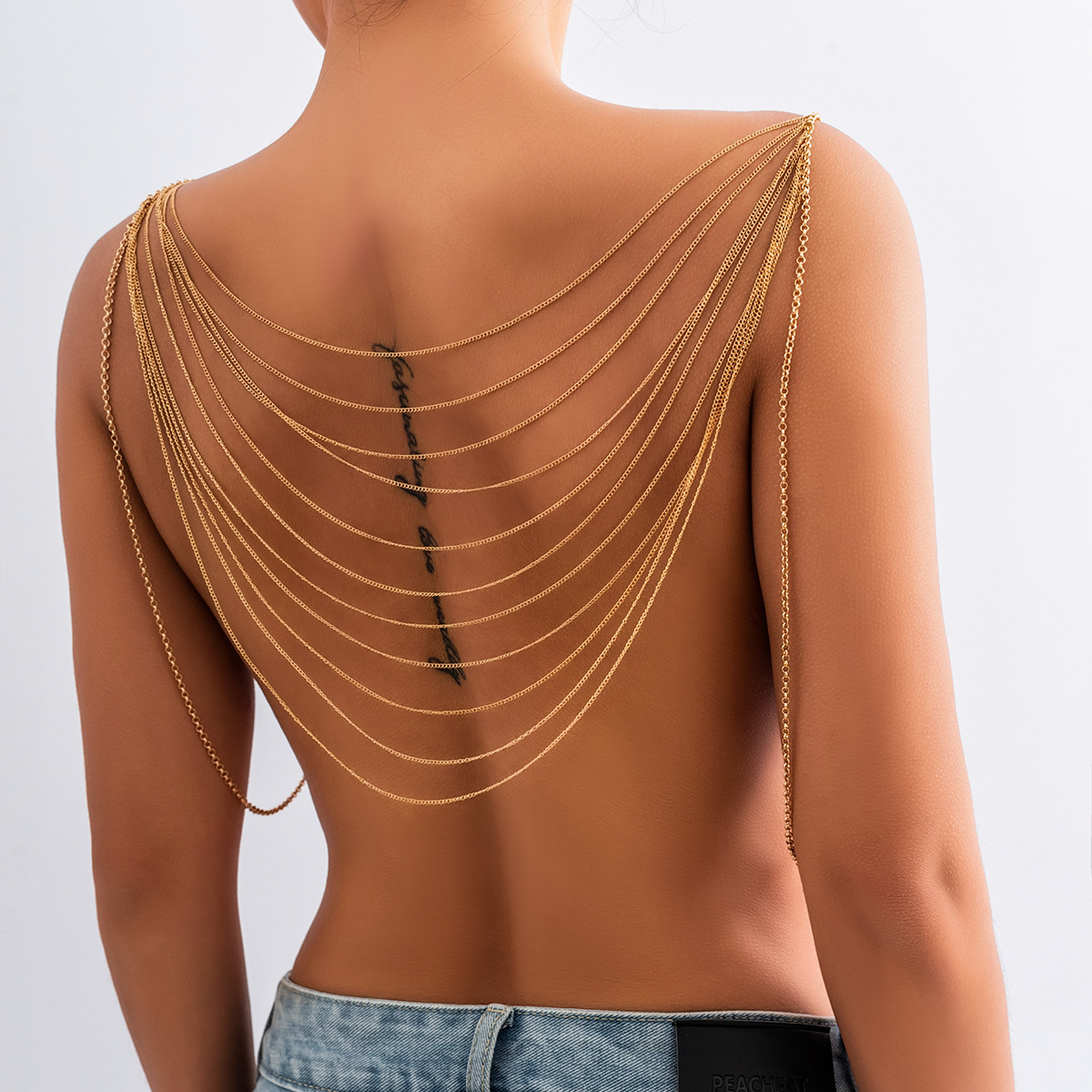Body Jewelry Retainers - Klasik Çok katmanlı Püskül Vücut Zinciri