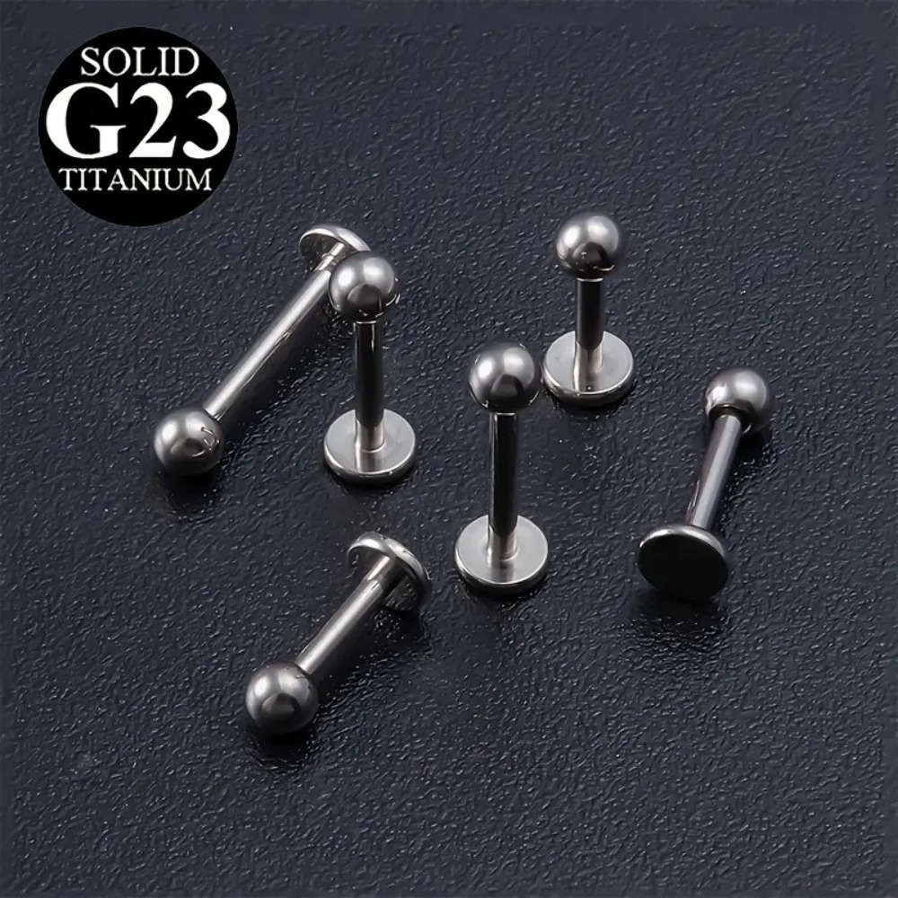 Body Jewelry Internally Threaded - 10 adet G23 Titanyum İçten Dişli