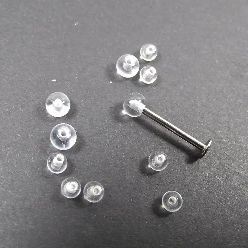 Body Jewelry Replacement Ball - 100 adet şeffaf yedek yedek topları