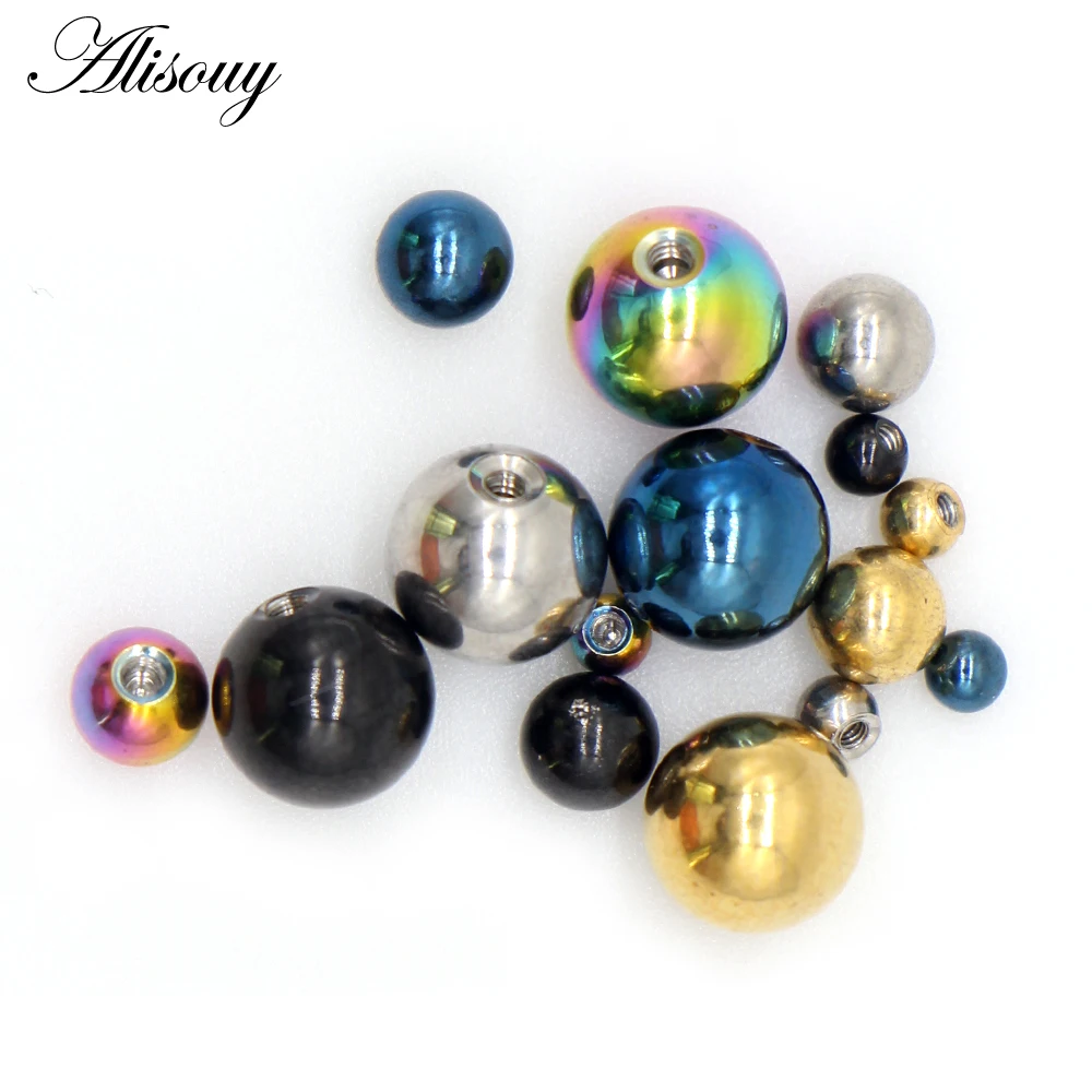 Body Jewelry Replacement Ball - Alisouy 10 Adet/Lot Paslanmaz Çelik Yedek