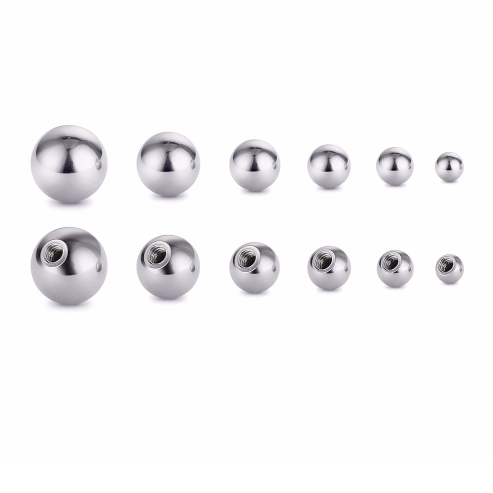 Body Jewelry Replacement Ball - 20 adet Paslanmaz Çelik Yedek Yuvarlak