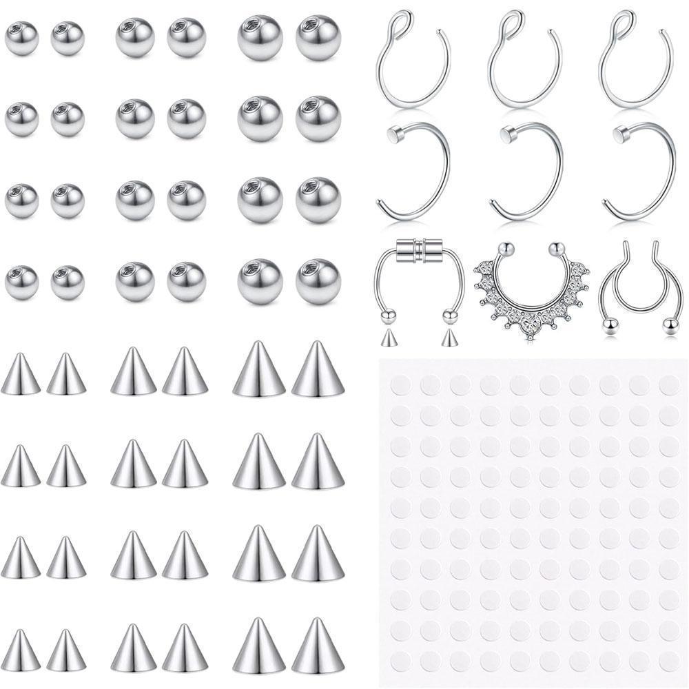 Body Jewelry Replacement Ball - 1-157 adet Set sahte kaş halkası