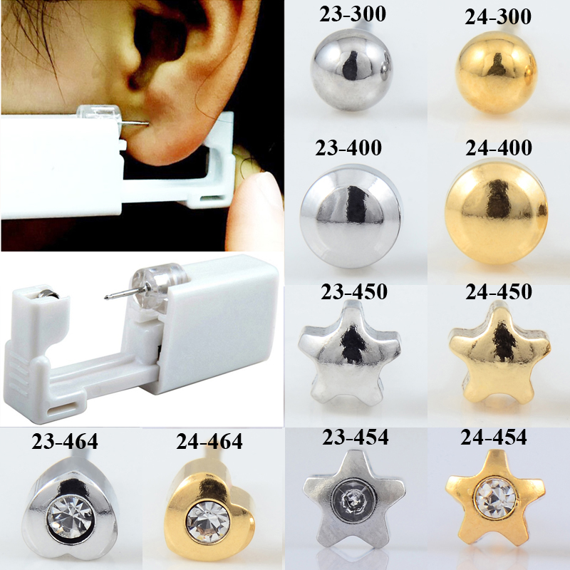 Body Jewelry Jewelry Box - 24 adet/kutu hiçbir ağrı kulak Piercing