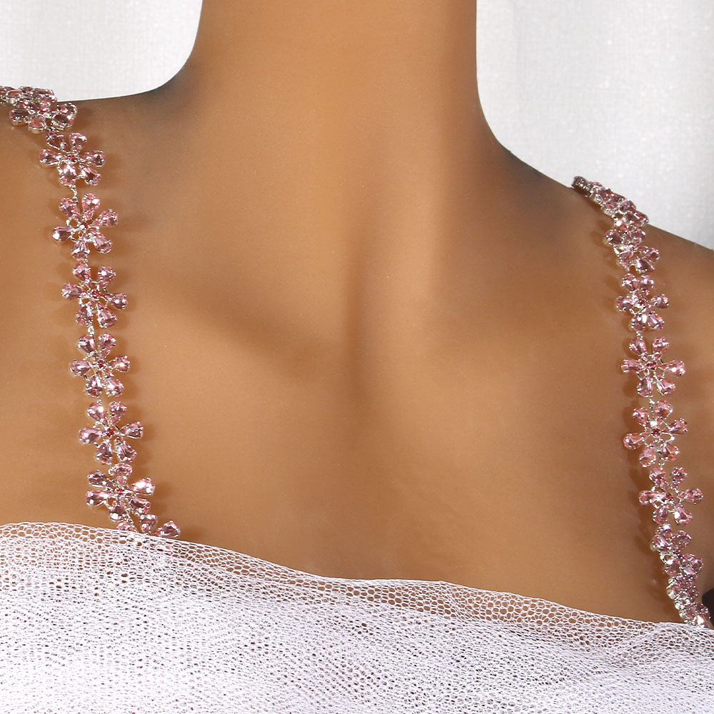 Body Jewelry Jewelry Box - Kadınlar için çiçekli omuz askısı yapay