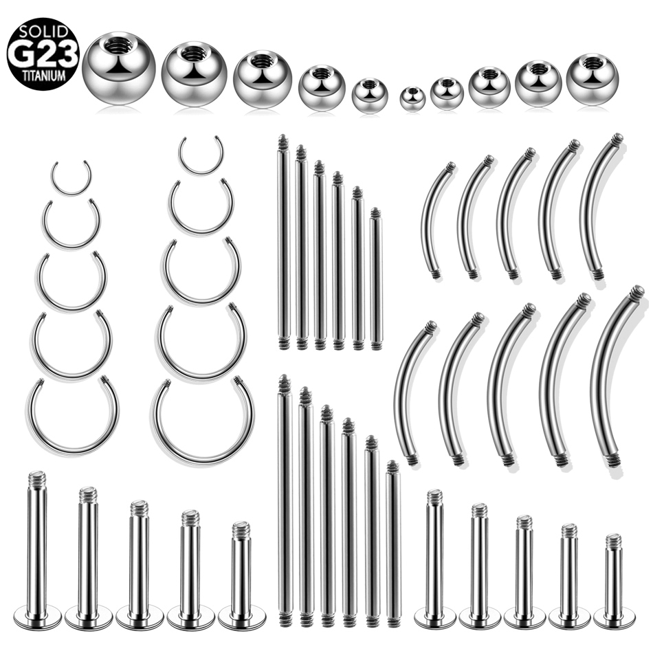 10 adet/grup Titanyum Konu Hal - Body Jewelry Replacement Ball incelemesi ve fiyatı