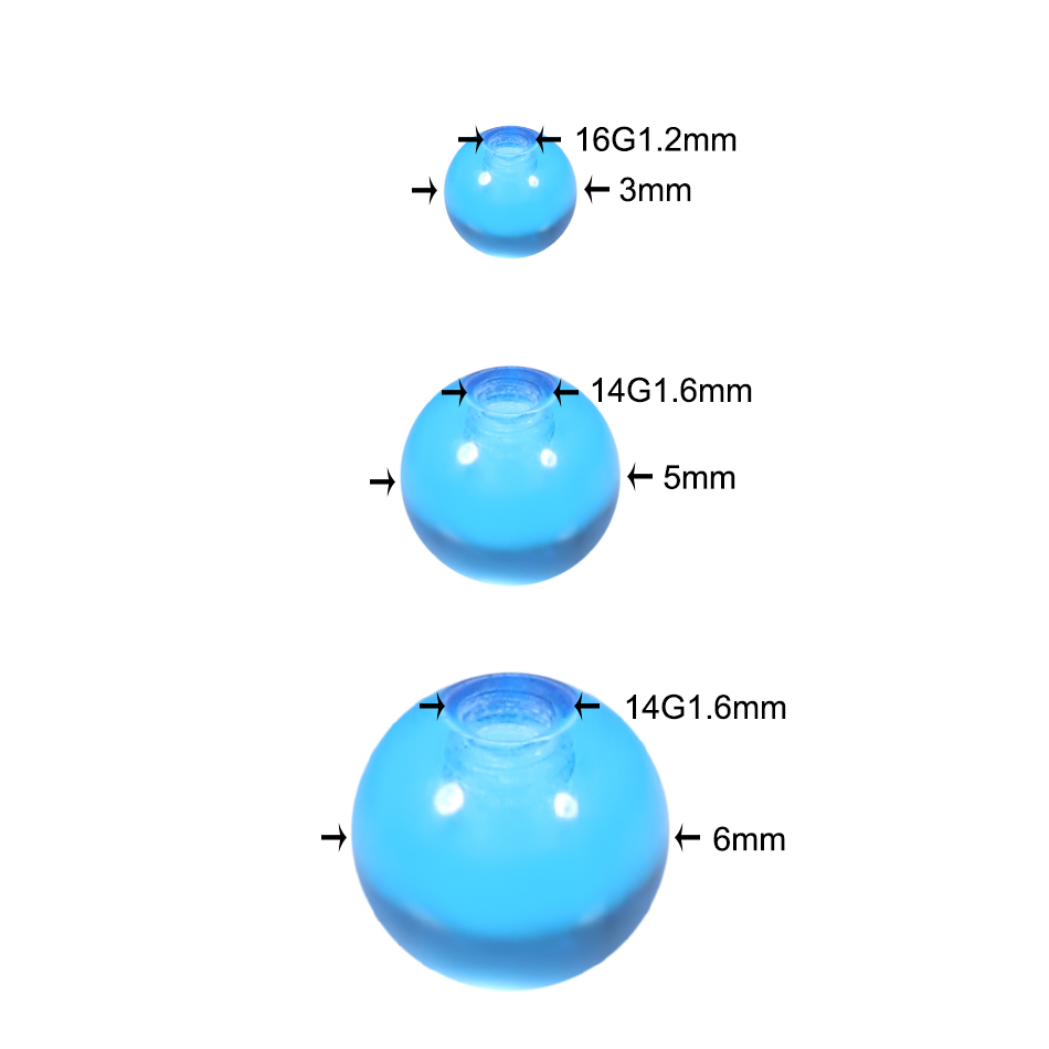 Toptan Akrilik 3 MM 5 MM 6 MM  - Body Jewelry Replacement Ball incelemesi ve fiyatı
