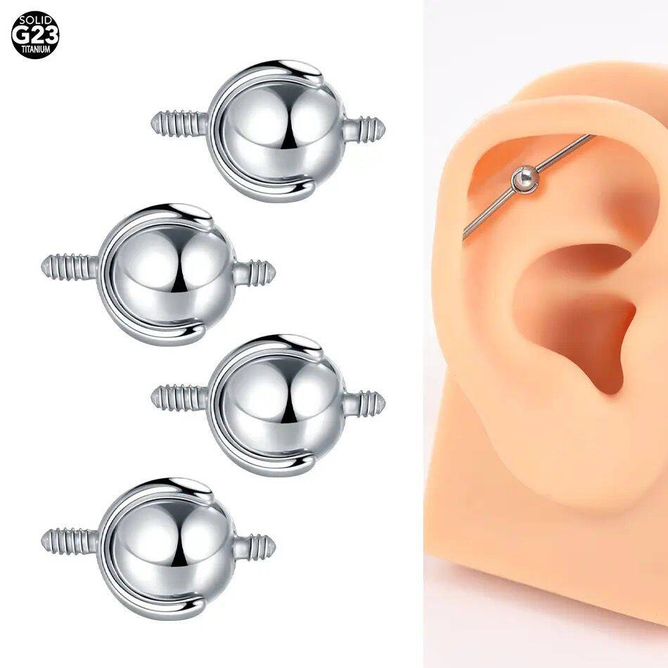 1 adet 16G/14G 4/5mm endüstriy - Body Jewelry Replacement Ball incelemesi ve fiyatı