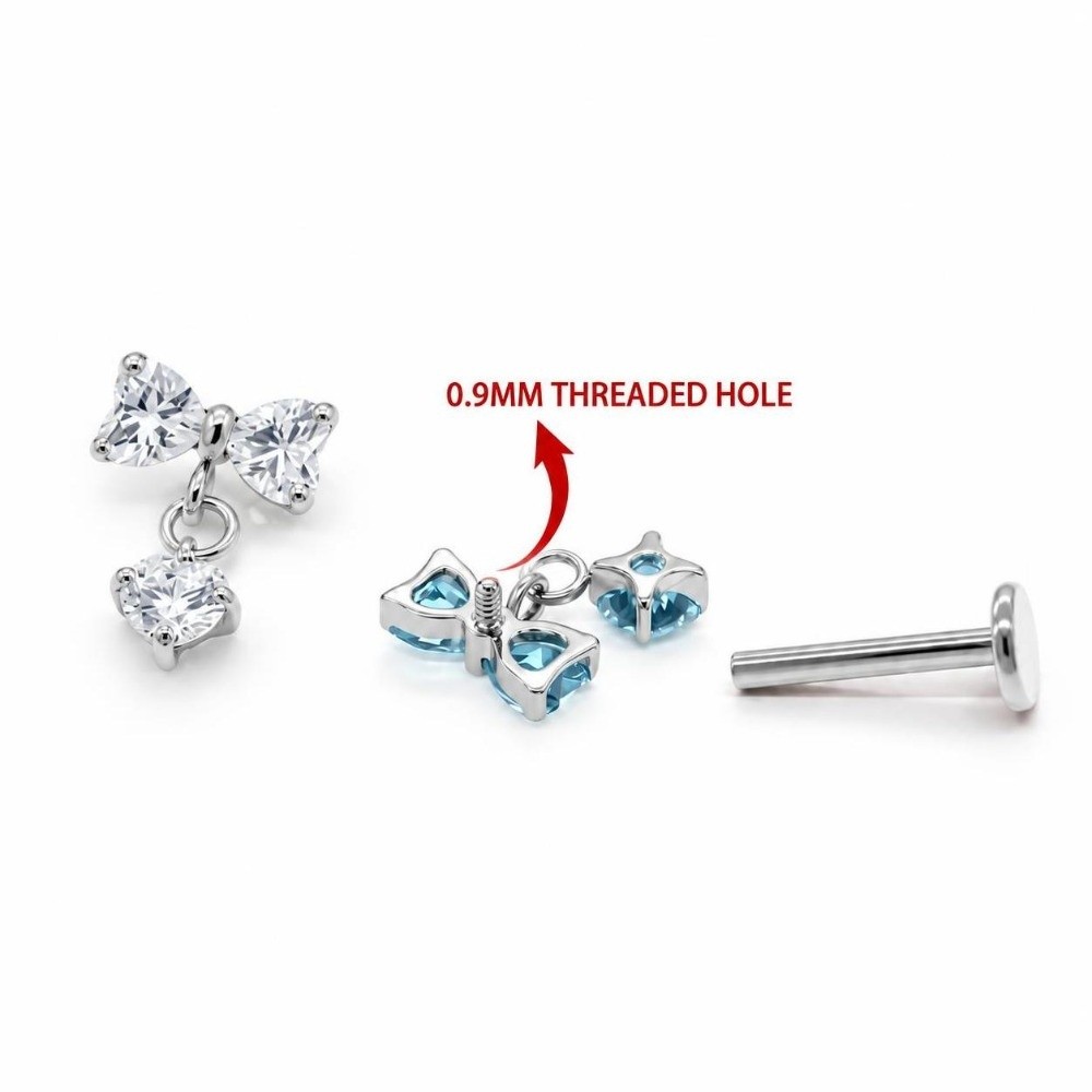 G23 Titanyum Kıkırdak Küpe, İç - Body Jewelry Internally Threaded incelemesi ve fiyatı
