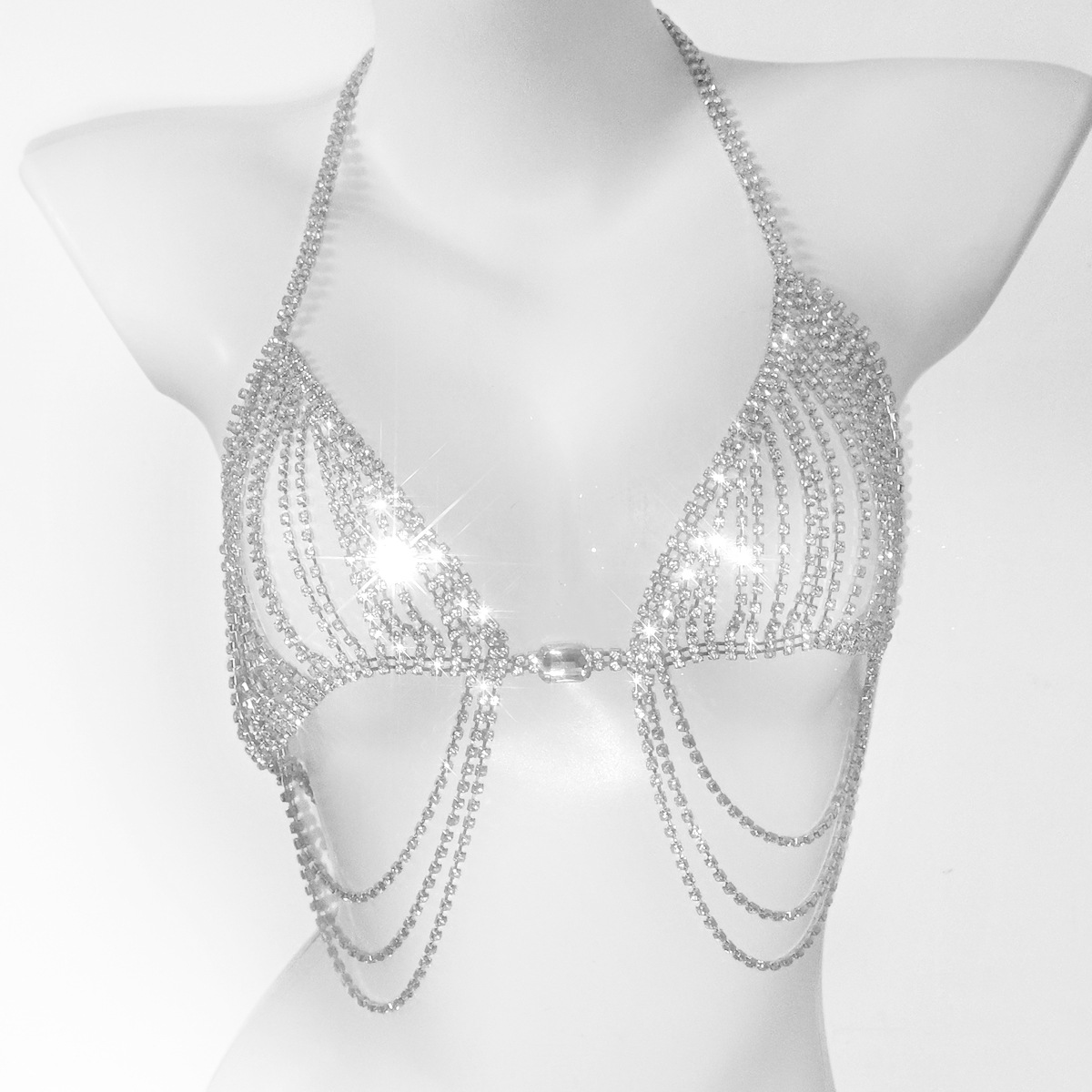 Moda püsküller seksi Rhineston - Body Jewelry Retainers incelemesi ve fiyatı