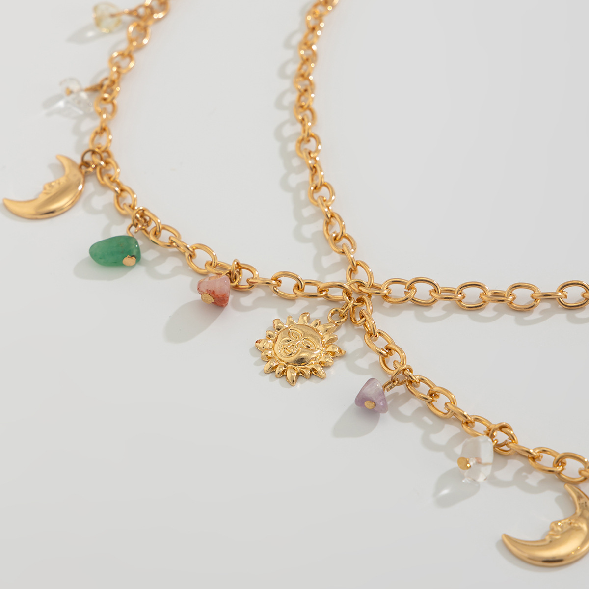 Boho Yıldız Ay Güneş Kolye Bel - Body Jewelry Chain incelemesi ve fiyatı