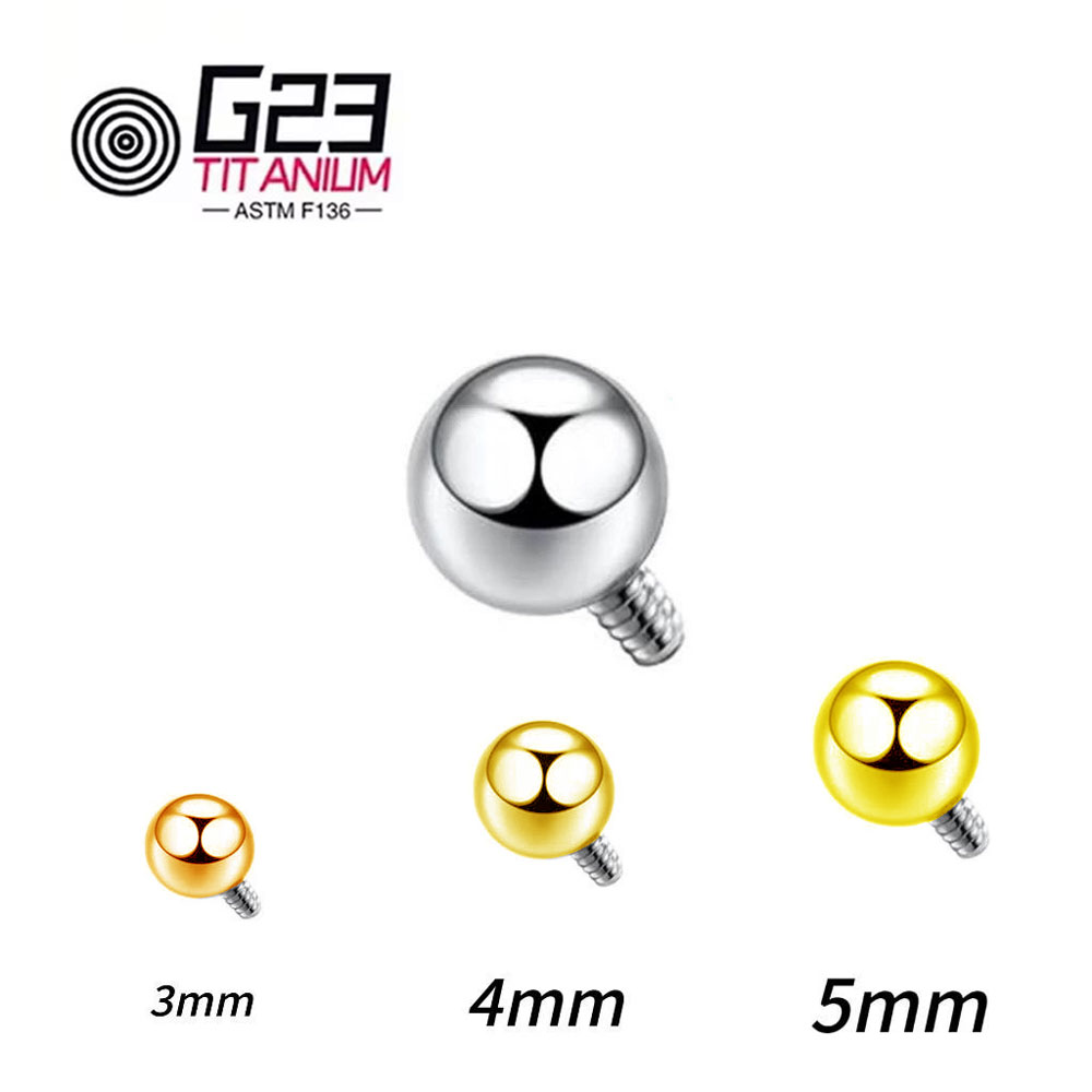 Toptan 10/50 adet Titanyum 14G - Body Jewelry Replacement Ball incelemesi ve fiyatı