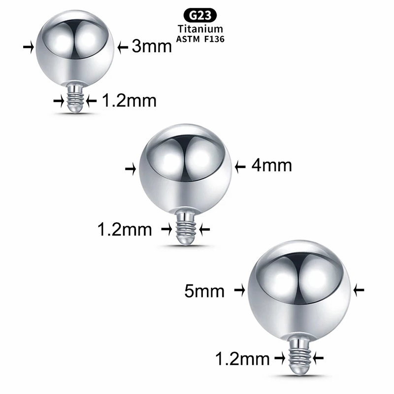 1 adet içten dişli top titanyu - Body Jewelry Replacement Ball incelemesi ve fiyatı