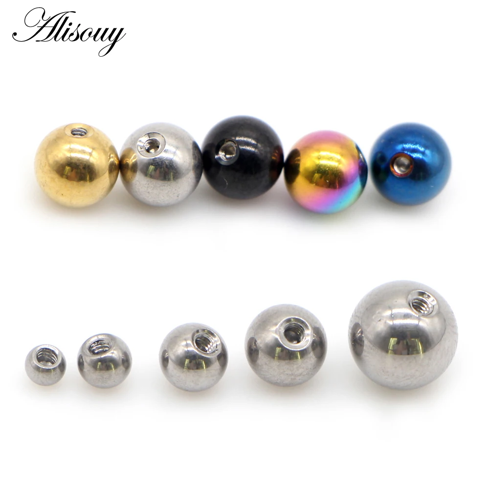 Alisouy 10 Adet/Lot Paslanmaz  - Body Jewelry Replacement Ball incelemesi ve fiyatı