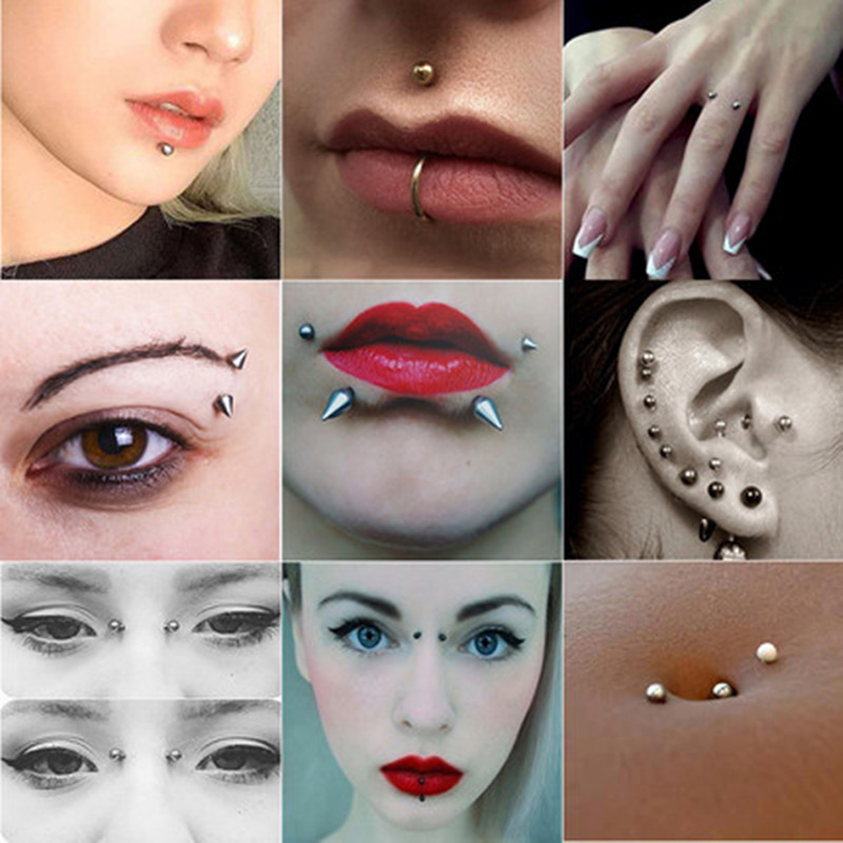 100 adet/grup Çelik Küpe Halte - Body Jewelry Replacement Ball incelemesi ve fiyatı