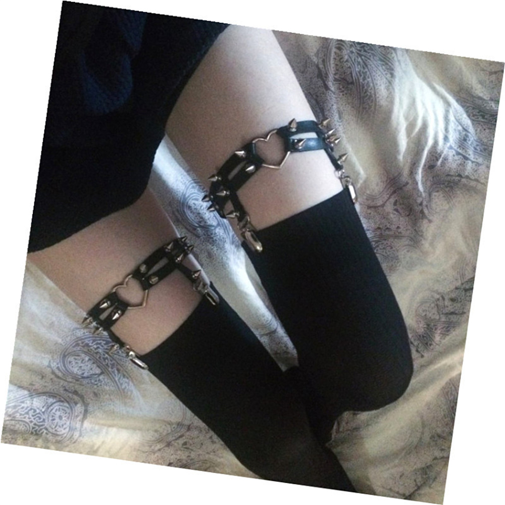 1 adet kadın Punk Goth kalp PU - Body Jewelry Outfit incelemesi ve fiyatı