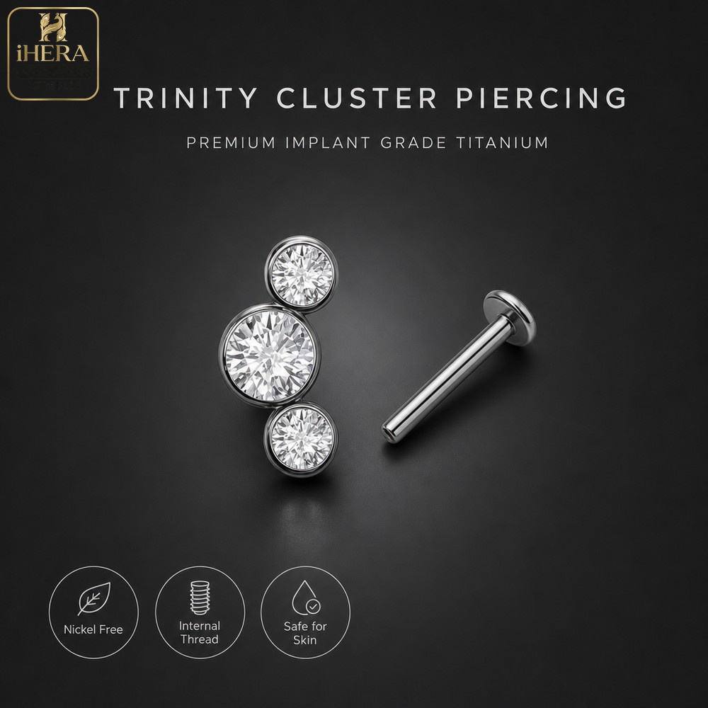 ASTM F136 Titanyum Kavisli Üçl - Body Jewelry Internally Threaded incelemesi ve fiyatı