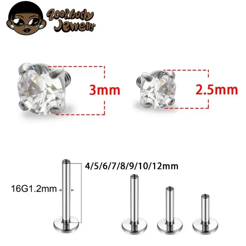 1 adet G23 Titanyum Piercing C - Body Jewelry Internally Threaded incelemesi ve fiyatı