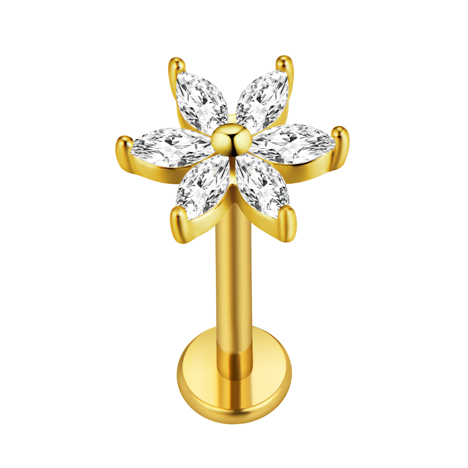 Akçaağaç Yaprağı Labret Pierci - Body Jewelry Internally Threaded incelemesi ve fiyatı