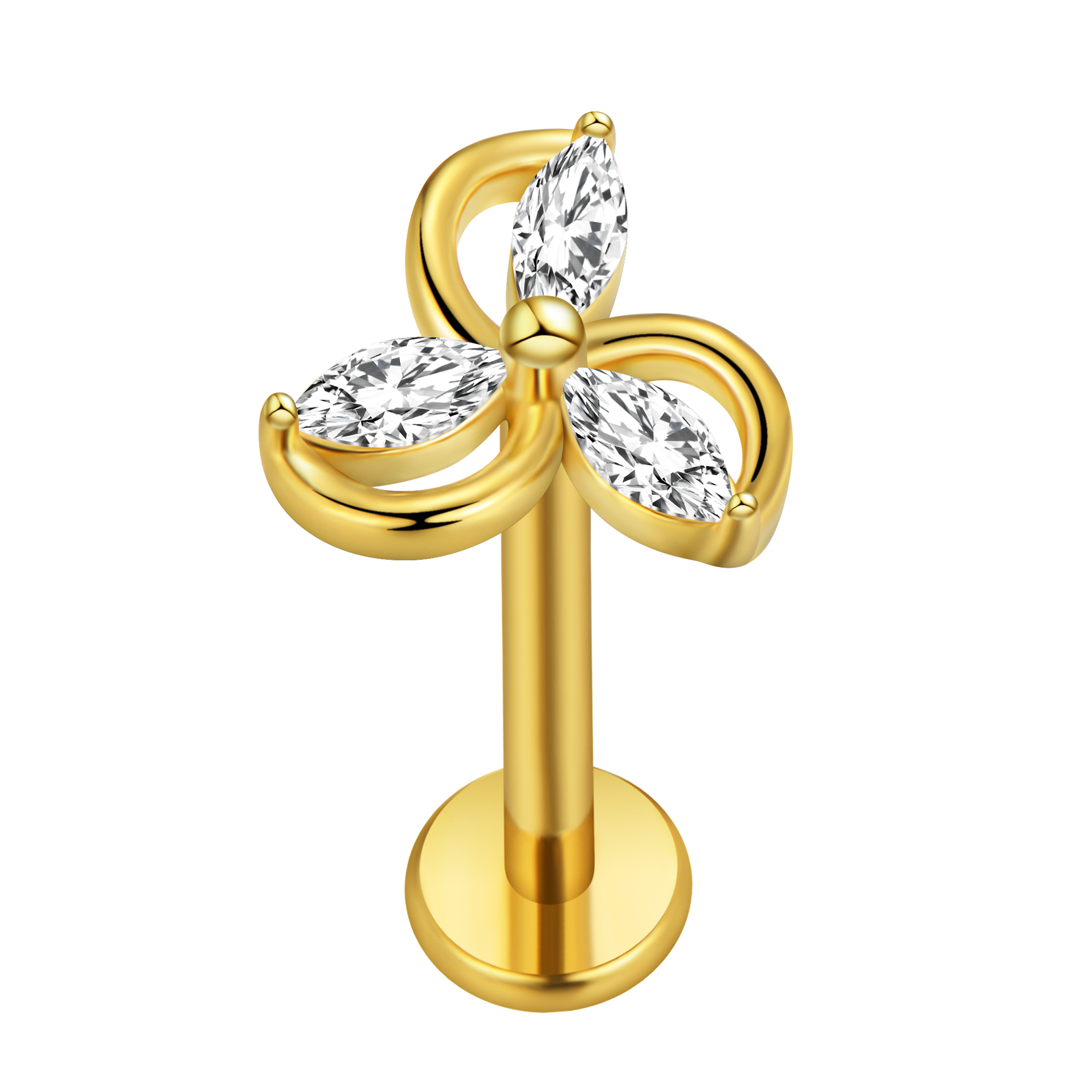 Akçaağaç Yaprağı Labret Pierci - Body Jewelry Internally Threaded incelemesi ve fiyatı