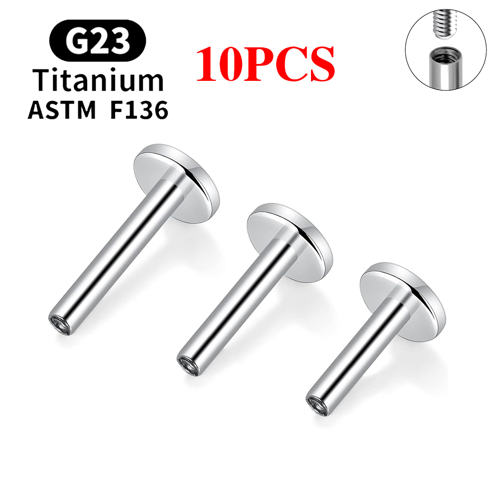 10 adet G23 titanyum piercing  - Body Jewelry Internally Threaded incelemesi ve fiyatı