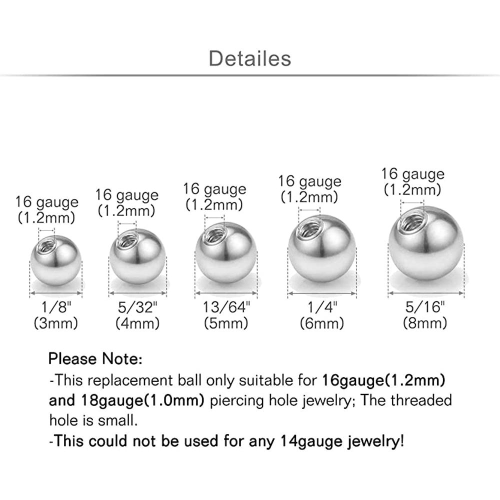 20 adet yedek topları göbek ta - Body Jewelry Replacement Ball incelemesi ve fiyatı