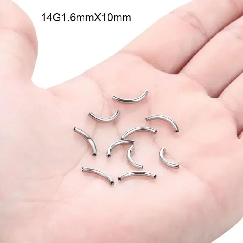 10 adet/grup ASTM F136 Titanyu - Body Jewelry Internally Threaded incelemesi ve fiyatı