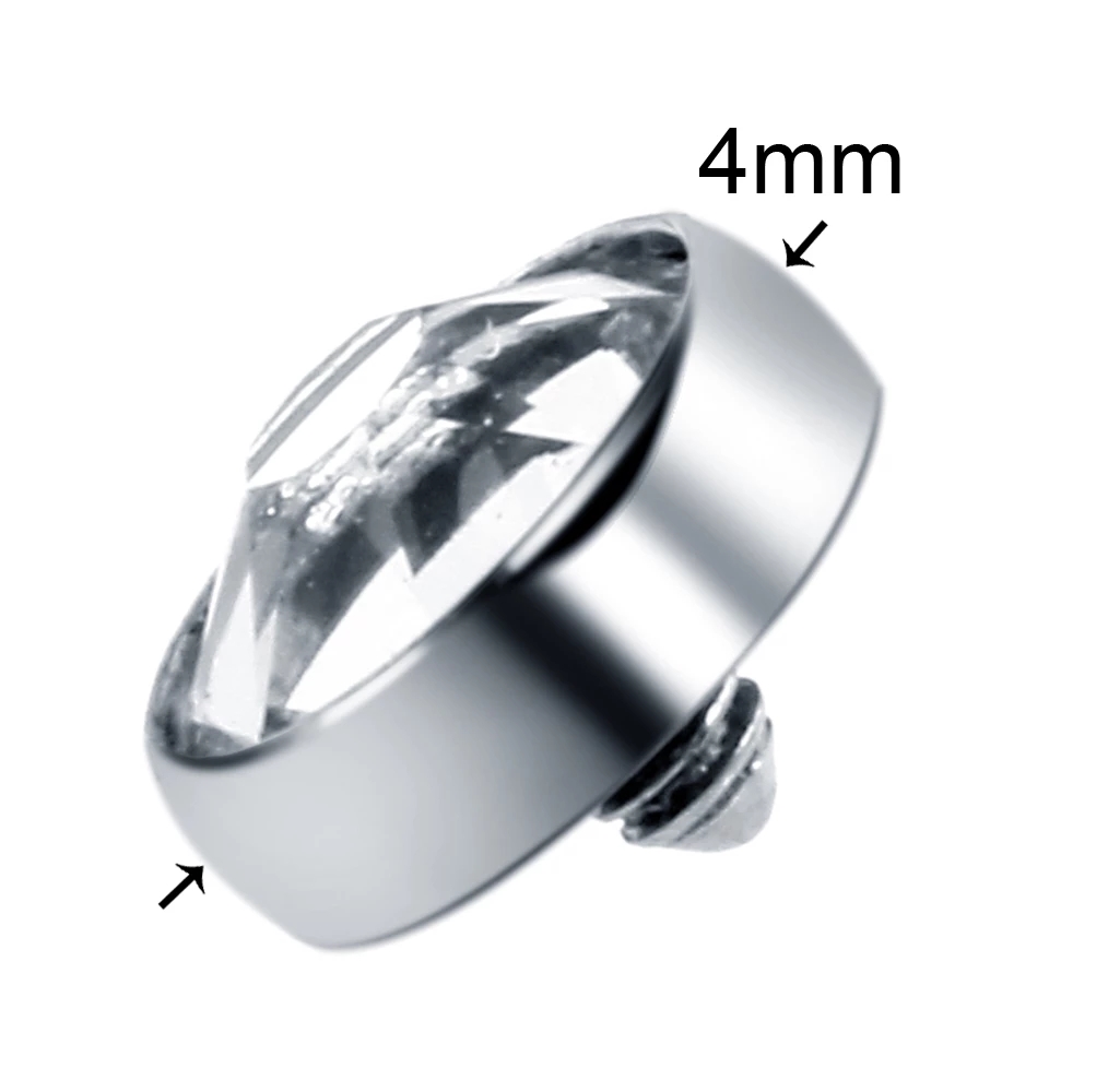 10 adet G23 titanyum mikroderm - Body Jewelry Internally Threaded incelemesi ve fiyatı