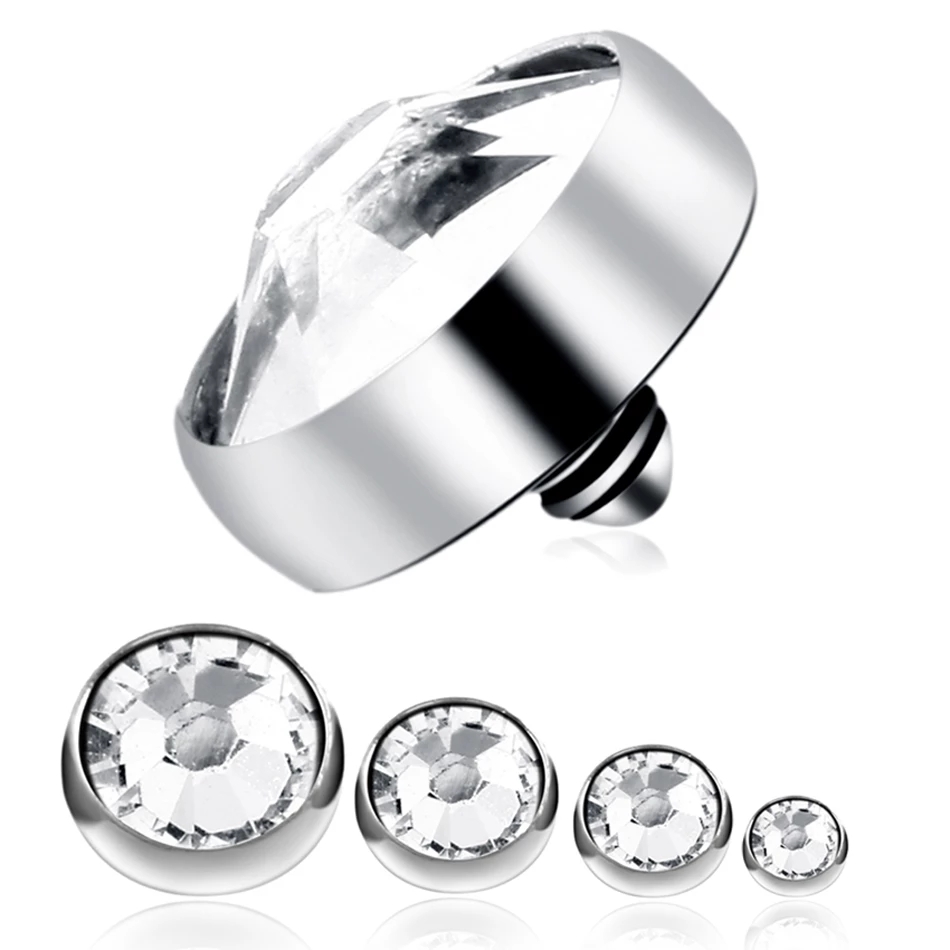 10 adet G23 titanyum mikroderm - Body Jewelry Internally Threaded incelemesi ve fiyatı