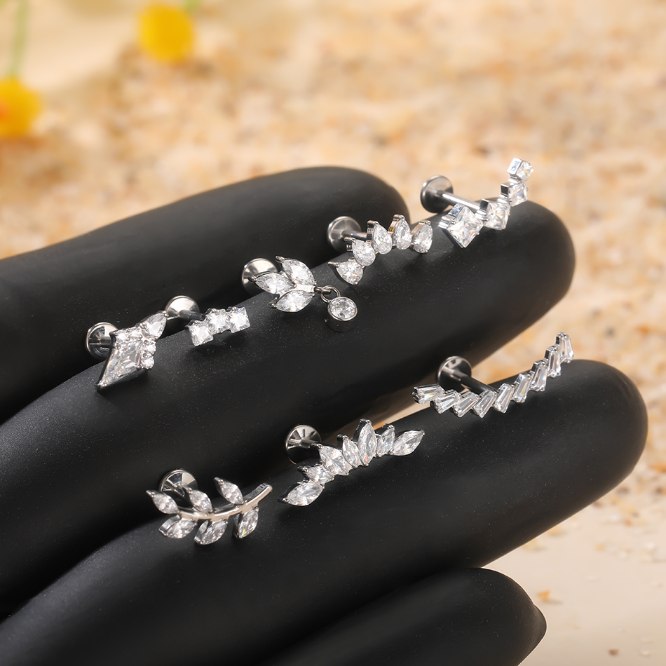 1 adet/5 adet G23 titanyum yap - Body Jewelry Internally Threaded incelemesi ve fiyatı