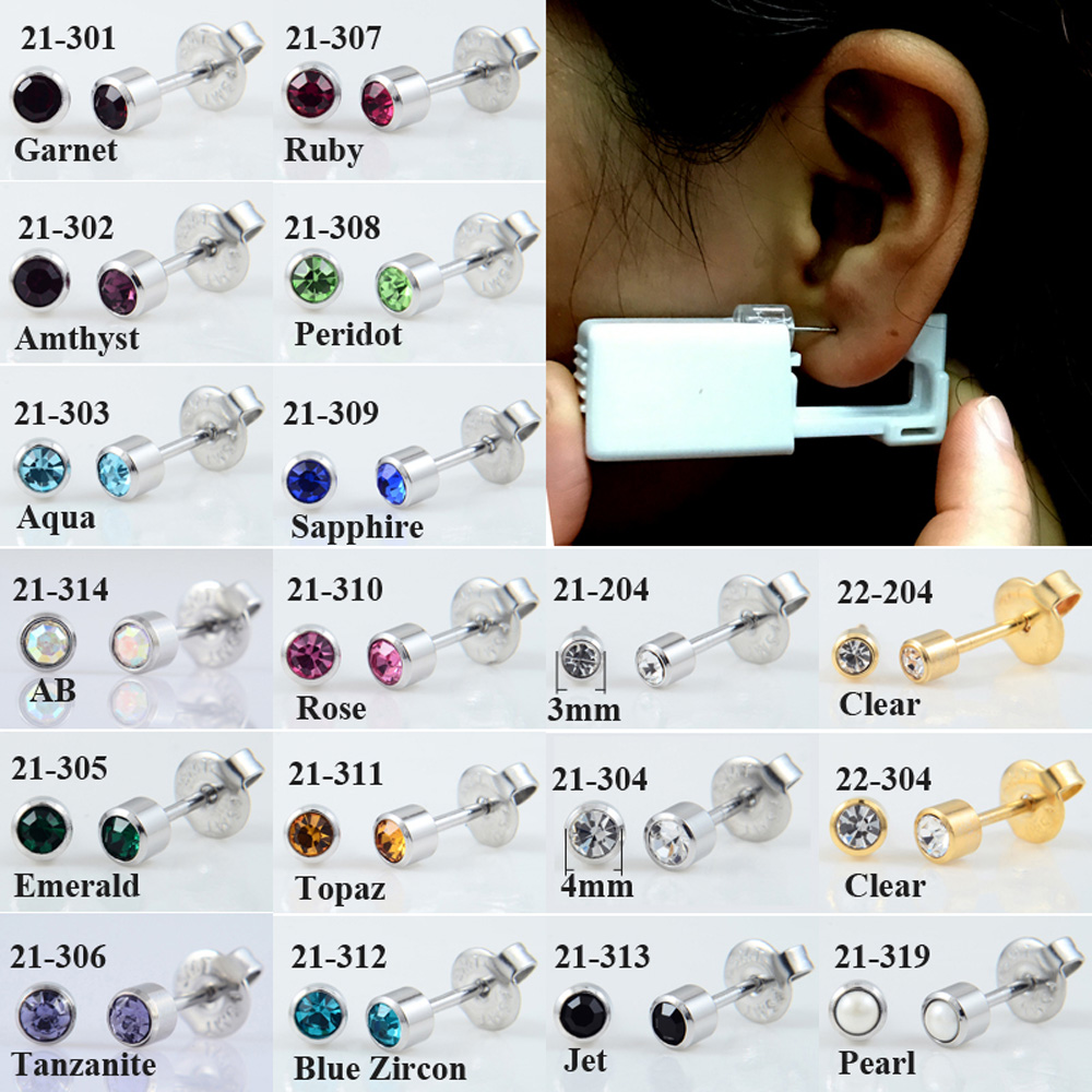 24 adet/kutu hiçbir ağrı kulak - Body Jewelry Jewelry Box incelemesi ve fiyatı