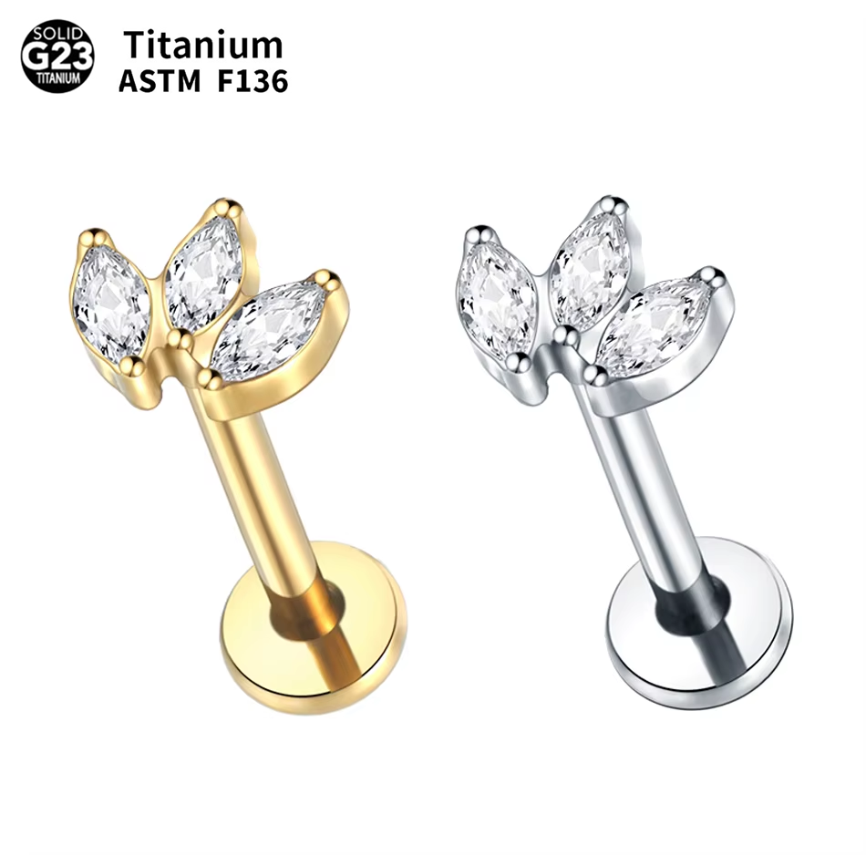 1 adet Labret Piercing Titanyu - Body Jewelry Internally Threaded incelemesi ve fiyatı