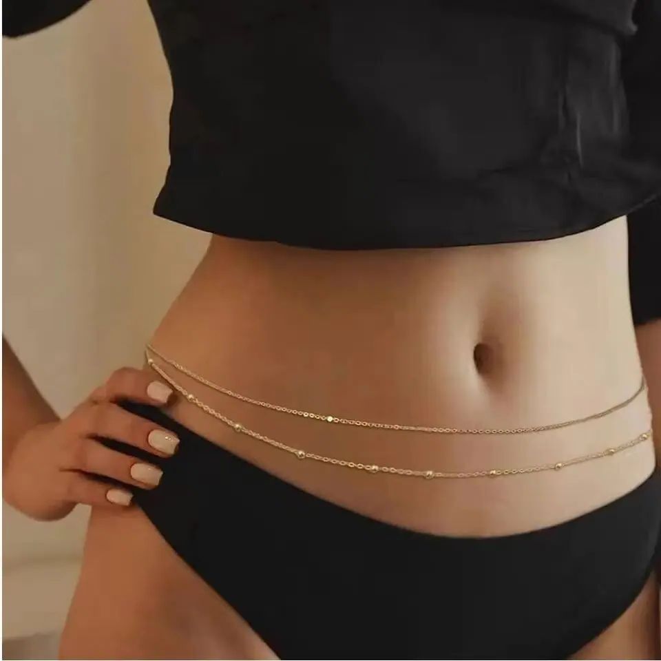 HipHop Çift Katmanlar Göbek Zi - Body Jewelry Outfit incelemesi ve fiyatı
