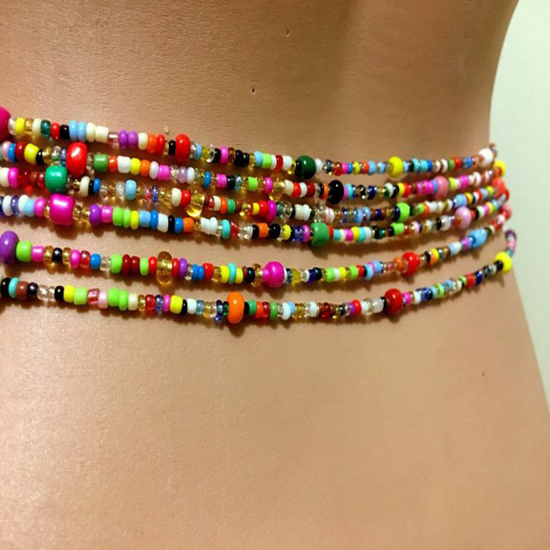Kadınlar katmanlı boncuklu göb - Body Jewelry Chain incelemesi ve fiyatı